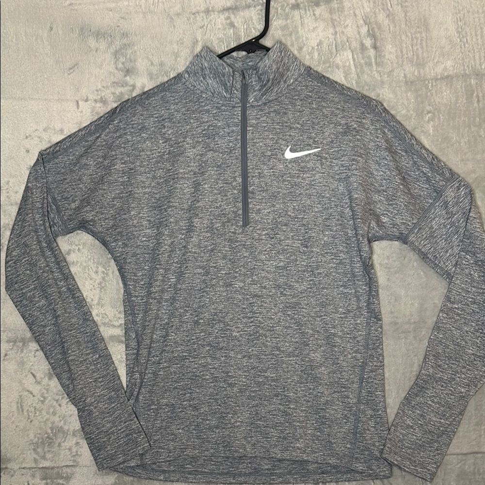 Nike Heathered Light Blue 1/4 Zip Running Lightweight Pullover Size XS
